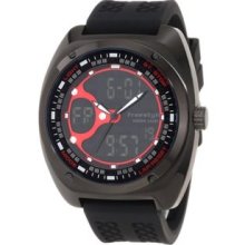 Men'S 101187 The Contact Analog-Digital Silicone Strap