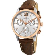 Men's 1722.9552 Dress Chronograph Analog Rose Gold Silver