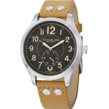 Men's 486.3315E54 Leisure Eagle Hawkeye Swiss Quartz Beige Leather