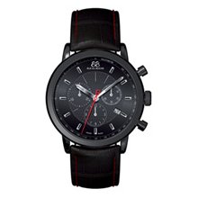 Men's 88 RUE DU RHONE Chronograph Watch with Black Dial (Model: