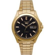 Men's Automatic Gold Plated w/ Black Dial ...