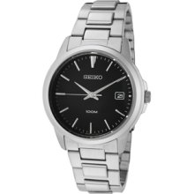 Men's Black Dial Stainless