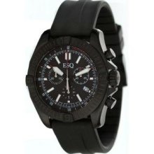 Men's Black Stainless Steel Stratus Chronograph Rubber