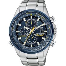 Men's Blue Angels World Chronograph Eco-Drive Radio Controlled Stainle