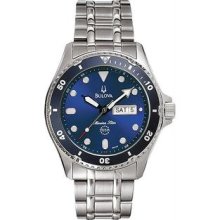 Men's Blue Dial Stainless Steel Marine