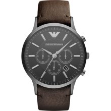 Men's Brown and Black Watch