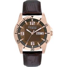 Men's Caravelle by Bulova Watch with Brown Dial (Model: 44C103) bulova