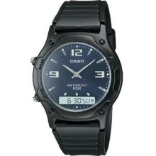 Men's casio classic analog digital alarm watch aw49he-2av