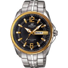 Men's casio edifice day date diver's watch ef-131d-1a9v