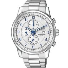 Men's citizen eco drive chronograph stainless steel watch ca0330-59a