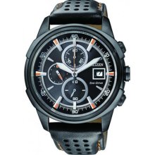 Men's Citizen Eco-Drive Stealth Chronograph Watch CA0375-00E ...