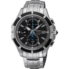 Men's Coutura Stainless Steel Case and Bracelet Alarm Chronograph