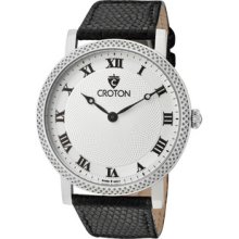 Men's Ermex White Dial Lizard