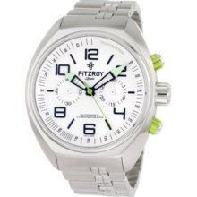 Men's F-C-S4S1 White Chronograph Steel Automatic Steel Bracelet