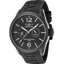 Men's I-Force Black Dial Black Polyurethane