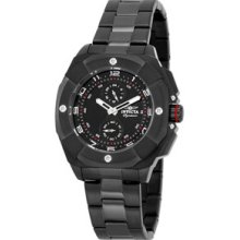 Men's Invicta 7300 Signature Multi-function Black Dial Stainless Watch