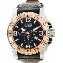 Men's Reserve Excursion Chronograph Stainless Steel Case Leather Brace