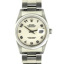 Men's Rolex Datejust Watch 16200 Cream Jubilee Dial