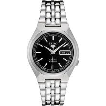 Men's Seiko 5 Automatic Black Dial Stainless Steel