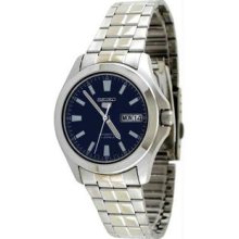 Men's Seiko 5 Automatic Link Bracelet Blue