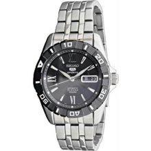 Men's Seiko 5 Automatic Black Dial Bezel