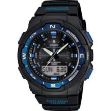 Men's SGW500H-2BV Black Resin Analog Digital Twin Sensor