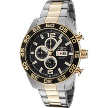 Men's Specialty Chronograph Black Dial Two Tone