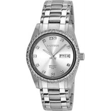 Men's Stainless Steel Automatic Dress Watch Silver Dial