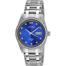 Men's Stainless Steel Automatic Dress Watch Blue