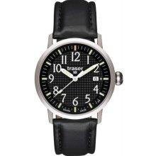 Men's Stainless Steel Classic Basic Black Dial