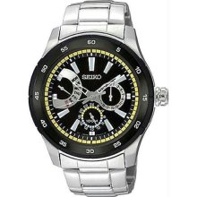 Men's Stainless Steel Criteria Black Dial