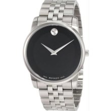 Men's Stainless Steel Museum Black Dial