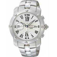 Men's Stainless Steel Off-white Dial