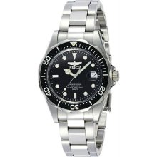 Men's Stainless Steel Pro Diver Black Dial Quartz