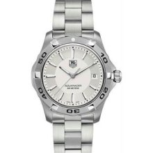 Men's Stainless Steel Quartz Aquaracer White