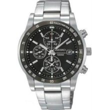 Men's Stainless Steel Quartz Chronograph Black