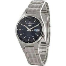 Men's Stainless Steel Seiko 5 Automatic Blue