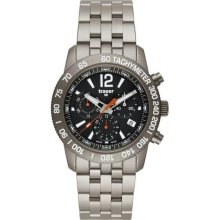 Men's Titanium Classic Titan Black Dial Chronograph