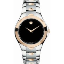 Men's Two Tone Luno Stainless Steel Black Dial