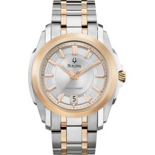 Men's Two Tone Stainless Steel Precisionist Longwood Quartz Silver Tone Dial