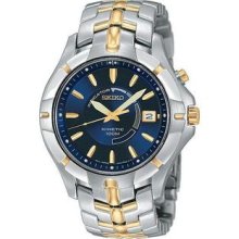 Men's Two Tone Stainless Steel Kinetic Blue