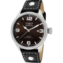 Men's Vintage Brown Dial Black