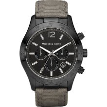 Michael Kor's Men's Canvas Strap Chonograph Watch (MK8188)