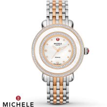 Michele Womenâ€™s Watch Cloette Diamond Two-Tone MWW20E000007- Women's