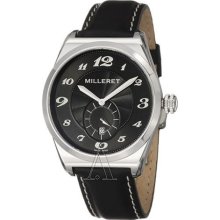 Milleret Men's 'XXL' Stainless Steel Black White Stitching Leathe ...