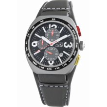 Montres De Luxe Black Avio Watch AVI-40-CR-V/N-N