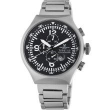 Montres De Luxe Men's '50 MM Type 12' Helicopter Chronograph Watch