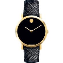 Movado Men's N. Museum Lizard Strap Watch 0605109