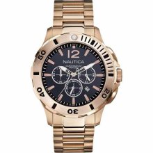 Nautica BFD 101 N27524G Men's Gold-tone Dress Watch