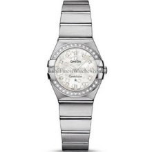 Omega Constellation Brushed Quartz 24mm Ladies Watch 12315246055005